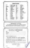 Bulletin critique du livre français