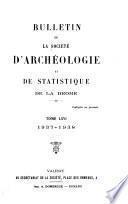 Bulletin d'archéologie et de statistique de la Drôme