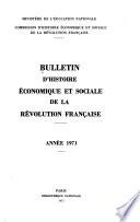 Bulletin d'histoire économique et sociale de la Révolution française