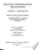 Bulletin d'informations proustiennes
