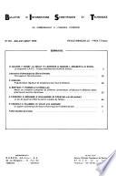 Bulletin d'informations scientifiques et techniques