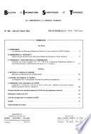Bulletin d'informations scientifiques et techniques