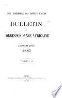 Bulletin de correspondance africaine