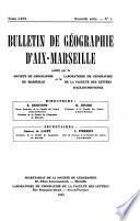 Bulletin de géographie d'Aix-Marseille