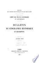Bulletin de géographie historique et descriptive