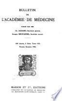 Bulletin de l'Academie de médecine