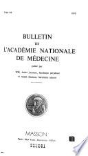Bulletin de l'Academie de médecine