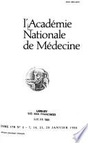 Bulletin de l'Academie de médecine