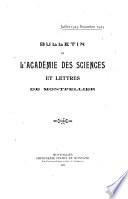 Bulletin de l'Académie des sciences et lettres de Montpellier