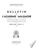 Bulletin de l'Académie malgache