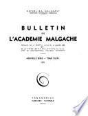Bulletin de l'Académie malgache