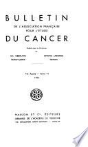 Bulletin de l'Association française pour l'étude du cancer
