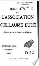 Bulletin de l'Association Guillaume Budé
