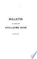 Bulletin de l'Association Guillaume Budé