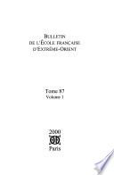 Bulletin de l'Ecole française d'Extrême-Orient