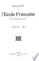 Bulletin de l'Ecole française d'Extrême-Orient
