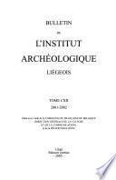 Bulletin de L'Institut Archéologique Liégeois
