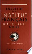 Bulletin de l'Institut français d'Afrique noire