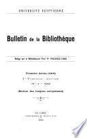 Bulletin de la Bibliothèque (Section des Langues Européennes)