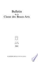Bulletin de la Classe des Beaux-arts