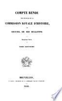 Bulletin de la Commission royale d'histoire