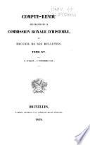 Bulletin de la Commission royale d'histoire