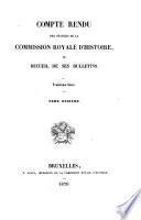 Bulletin de la Commission royale d'histoire