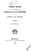 Bulletin de la Commission royale d'histoire