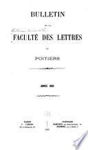 Bulletin de la Faculté des lettres de Poitiers