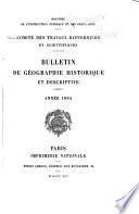 Bulletin de la section de géographie