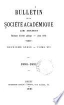 Bulletin de la Société académique de Brest