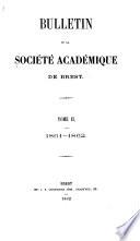 Bulletin de la Société académique de Brest