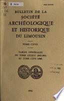 Bulletin de la Société archéologique et historique du Limousin