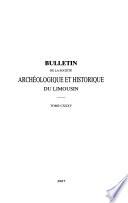 Bulletin de la Société archéologique et historique du Limousin