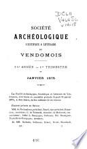 Bulletin de la Société archéologique, scientifique et littéraire du Vendômois