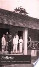 Bulletin de la Société belge d'études coloniales