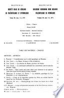 Bulletin de la Société belge de géologie