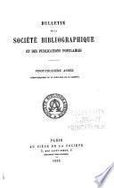 Bulletin de la Société bibliographique et des publications populaires