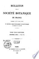Bulletin de la Societe botanique de France