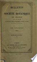 Bulletin de la Société Botanique de France