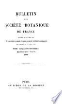 Bulletin de la Société botanique de France