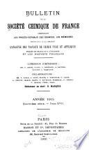 Bulletin de la Société chimique de France