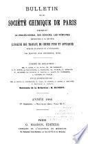 Bulletin de la Société chimique de Paris