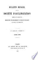 Bulletin de la Société d'Acclimatation