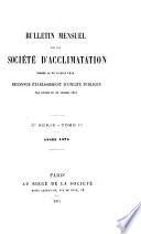 Bulletin de la Société d'acclimatation