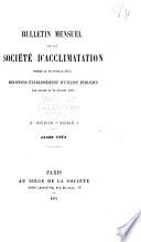 Bulletin de la Société d'acclimatation