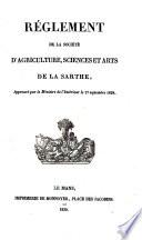 Bulletin de la Société d'agriculture, sciences et arts de la Sarthe