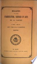 Bulletin de la Société d'agriculture, sciences et arts de la Sarthe