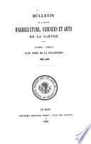 Bulletin de la Société d'Agriculture, Sciences et Arts de la Sarthe