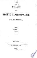 Bulletin de la Société d'Anthropologie de Bruxelles